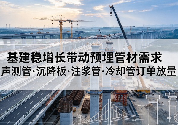 滦州基建稳增长带动预埋监测管材需求，声测管、沉降板、注浆管订单持续放量